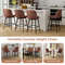 27 Swivel Bar Stools Set Of 2 Counter Height Chairs With Ergonomic Backrest  Footrest 2