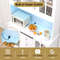 73Inch Kitchen Pantry Storage Cabinet Freestanding Buffet Cabinet With Customizable LED Lights 3
