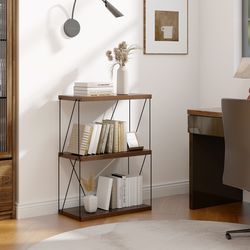space-saving metal display rack, adjustable 2 to 5-tier storage shelf with industrial design