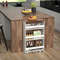 4 Tier Rolling Storage Cart Slim Kitchen Cart on Wheels with Open Shelves and Handle Space Saving Organizer