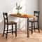 Farmhouse Dining Bar Stool Set of 2 Solid Rubber Wood Frame, Sturdy & Comfortable Bar Stools for Home & Kitchen