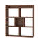 7 Cubes Open-Back Bookshelf with Anti-Toppling Devices – Sturdy & Spacious Storage Organizer