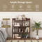 7 Cubes Open-Back Bookshelf with Anti-Toppling Devices – Sturdy & Spacious Storage Organizer