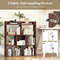 7 Cubes Open-Back Bookshelf with Anti-Toppling Devices – Sturdy & Spacious Storage Organizer