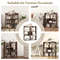 7 Cubes Open-Back Bookshelf with Anti-Toppling Devices – Sturdy & Spacious Storage Organizer