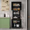 75 Inch Kitchen Pantry Cabinet – Tall Cupboard with Doors & Shelves for Organized Storage