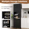 75 Inch Kitchen Pantry Cabinet – Tall Cupboard with Doors & Shelves for Organized Storage