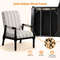 Upholstered Accent Chair with Rubber Wood Frame – Elegant Living Room Armchair for Home & Office