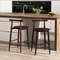 Counter Height Bar Chair Set of 2/4 – Acacia Wood Frame & Sturdy Supporting Legs for Home, Cafe, or Restaurant