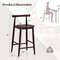 Counter Height Bar Chair Set of 2/4 – Acacia Wood Frame & Sturdy Supporting Legs for Home, Cafe, or Restaurant