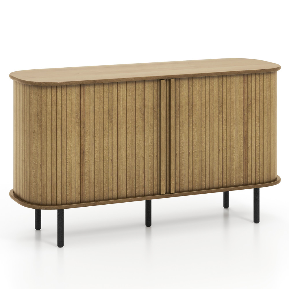 47 Inch Sideboard Buffet Cabinet with Adjustable Shelves – Kitchen, Dining & Living Room Storage