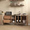 Modern Mirrored Sideboard, 59 Storage Cabinet with Drawers, Anti Tip Design,Waterproof Surface for Kitchen & Living Room