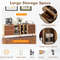 Modern Mirrored Sideboard, 59 Storage Cabinet with Drawers, Anti Tip Design,Waterproof Surface for Kitchen & Living Room