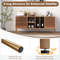 Modern Mirrored Sideboard, 59 Storage Cabinet with Drawers, Anti Tip Design,Waterproof Surface for Kitchen & Living Room