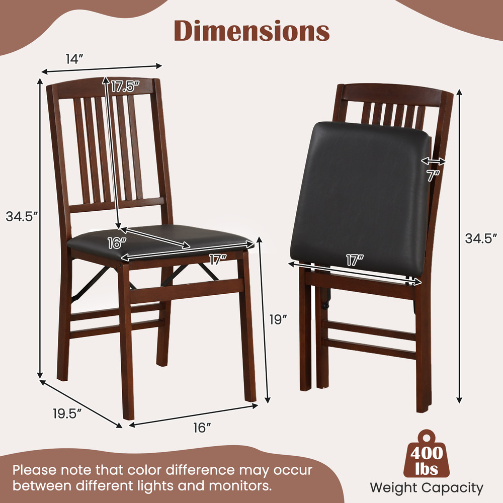 Foldable Upholstered Kitchen Chairs With Padded Seat Wooden Dining Chairs With Ergonomic Backrest F 7