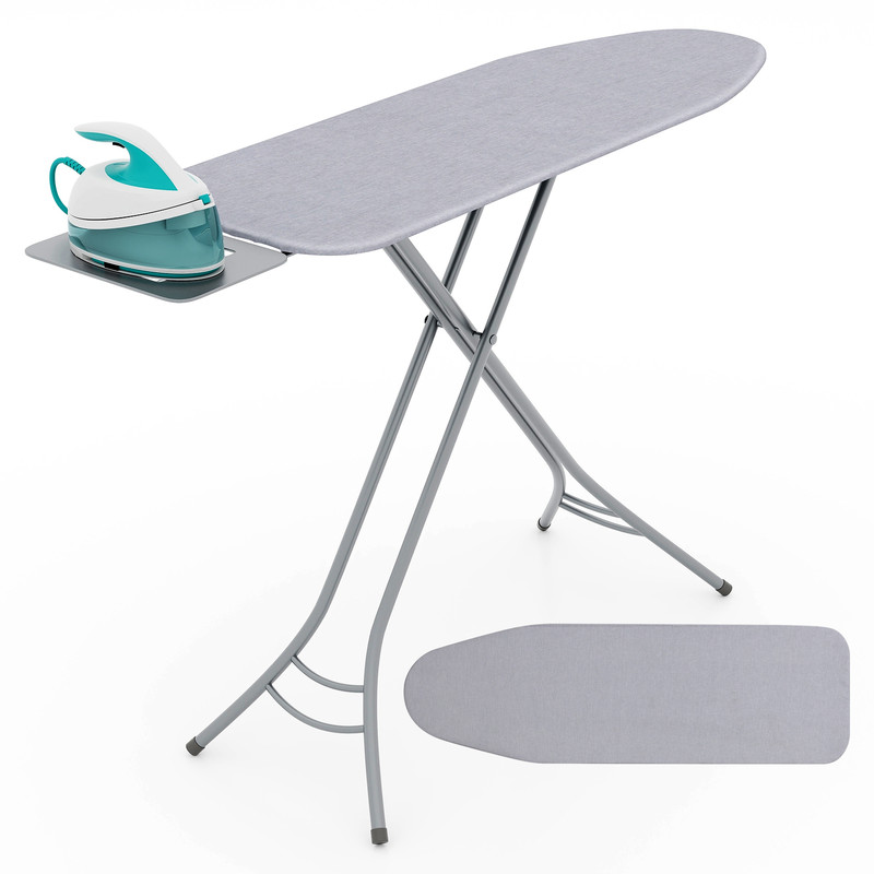 Sturdy Foldable Ironing Board With Iron Rest Adjustable Height Compact Storage For Home Laundry R 7