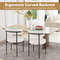 Boucle Dining Chairs With Curved Backrest  Metal Legs Modern Upholstered Round Seat Side Chairs For 4