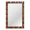 415 X 28 Inches Farmhouse Wall Mirror With Solid Wood Frame Rustic Brown Elegance 5