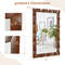 415 X 28 Inches Farmhouse Wall Mirror With Solid Wood Frame Rustic Brown Elegance 6