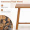 Premium Teak Shower Bench, Bathroom Shower Stool for Shaving Legs & Spa Bath