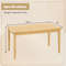 Outdoor Teak Wood Coffee Table 355 Slatted Tabletop For Patio  Balcony 5