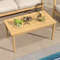 Outdoor Teak Wood Coffee Table 355 Slatted Tabletop For Patio  Balcony 6