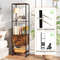 5Tier Narrow Bookcase With 4 Open Shelves  Storage Drawer SpaceSaving Bookshelf For Small Spaces 2