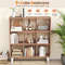 9Cube Bookcase With 6 Removable Shelves Raised Support Feet SpaceSaving Storage Solution 4