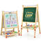 Premium Kids Art Easel with Paper Roll Double-Sided Regulable Drawing Easel Plank, Adjustable Height, Magnetic Board