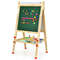 Premium Kids Art Easel with Paper Roll Double-Sided Regulable Drawing Easel Plank, Adjustable Height, Magnetic Board