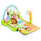4-in-1 Baby Play Gym Mat with 3 Hanging Educational Toys, Tummy Time, Sit-Up & Climb Tunnel Activity Center