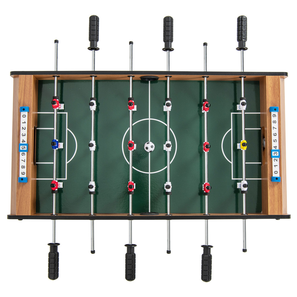 27 Inch Foosball Table Mini Tabletop Soccer Game Portable Wooden Football Table For Kids Adults 6