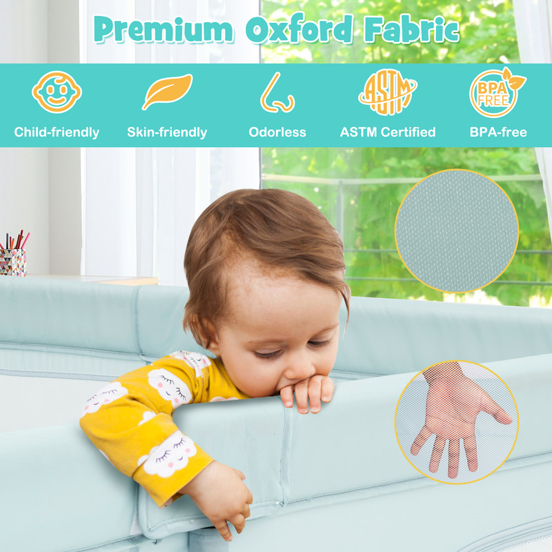 Large Infant Baby Playpen Safety Play Center Yard With 50 Ocean Balls Durable Oxford Fabric Play Ya 2