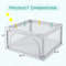 Large Safety Play Center Yard With 50 Balls For Baby Infant Roomy Baby Playpen Activity Center With 7