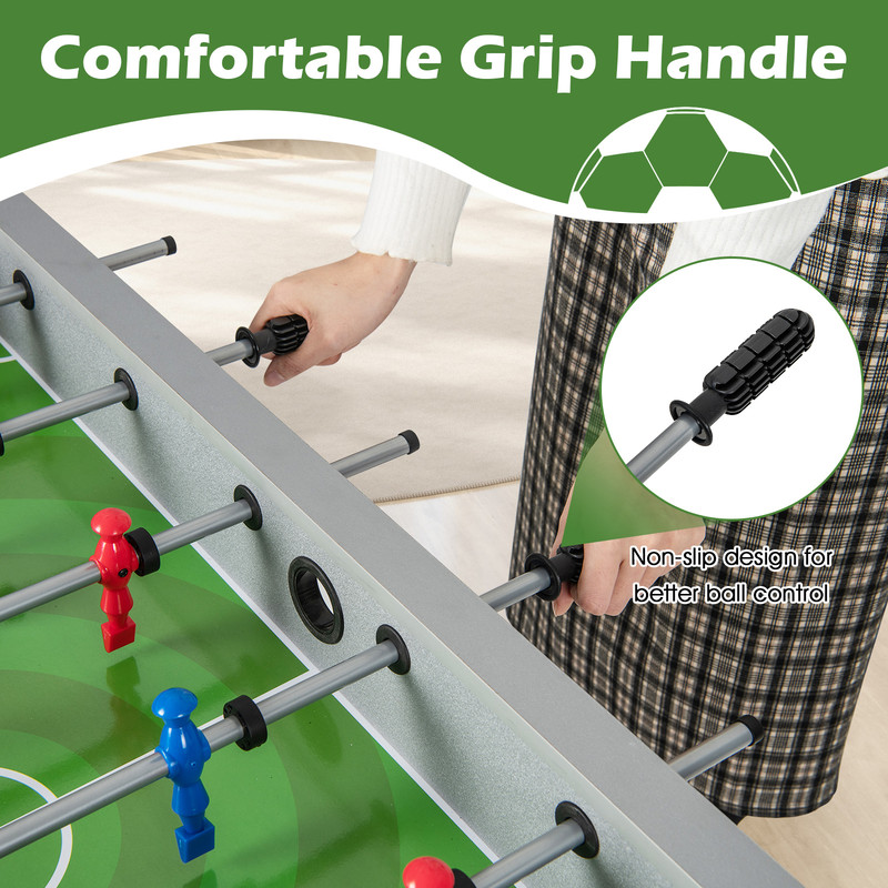 Stable Soccer Table Game With 2 Footballs For All Ages Family Foosball Table For ScreenFree Fun 2