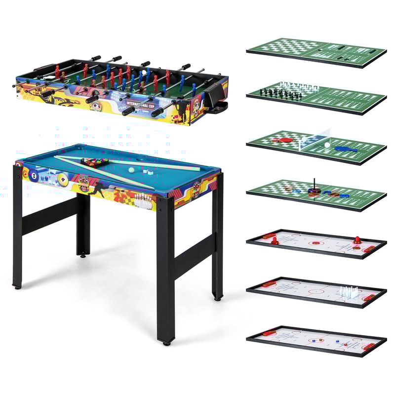 12in1 Combo Game Table Set With Foosball Air Hockey Pool Chess Ping Pong Ultimate Family Entertain 5