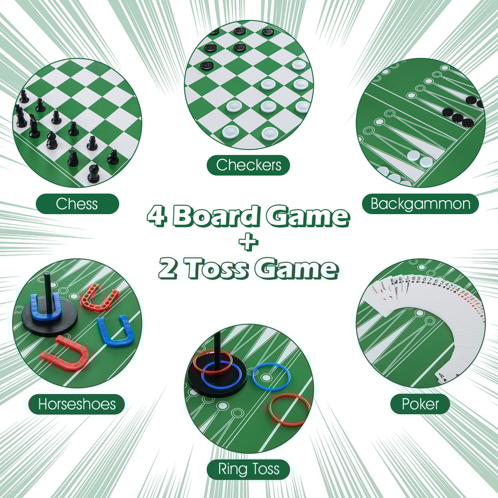 12in1 Combo Game Table Set With Foosball Air Hockey Pool Chess Ping Pong Ultimate Family Entertain 4