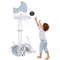 4In1 Kids Basketball Hoop With Moonshaped Electronic Scoreboard And Play Set Multifunctional Sports 3
