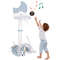 4In1 Kids Basketball Hoop With Moonshaped Electronic Scoreboard And Play Set Multifunctional Sports 6