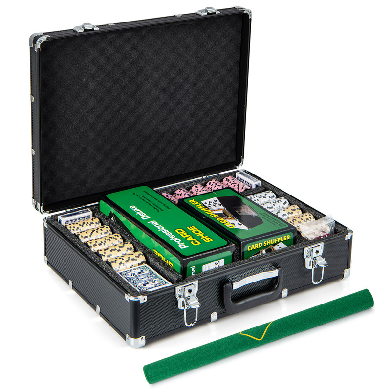 600Piece Poker Chip Set 14 Gram Claytec Chips With Carrying Case Complete Home Casino Kit 3