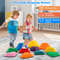 11 Pieces Kids Stepping Stones Stackable Balance Blocks Indoor Outdoor Motor Skill Confidence Buil 0