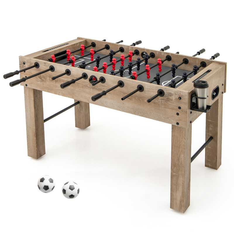 Ultimate FullSize Foosball Table With Legs 2 Balls And 2 Foldable Cup Holders For Kids Teens Adults 1