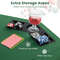 Foldable Poker Table Top With Carrying Bag Cup Holders QuadFold Storage For Texas Holdem Casino G 3