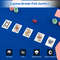 Portable 10Player Foldable Padded Poker Table Top TripleFold Design Cup Holders Cushioned Armrests 4