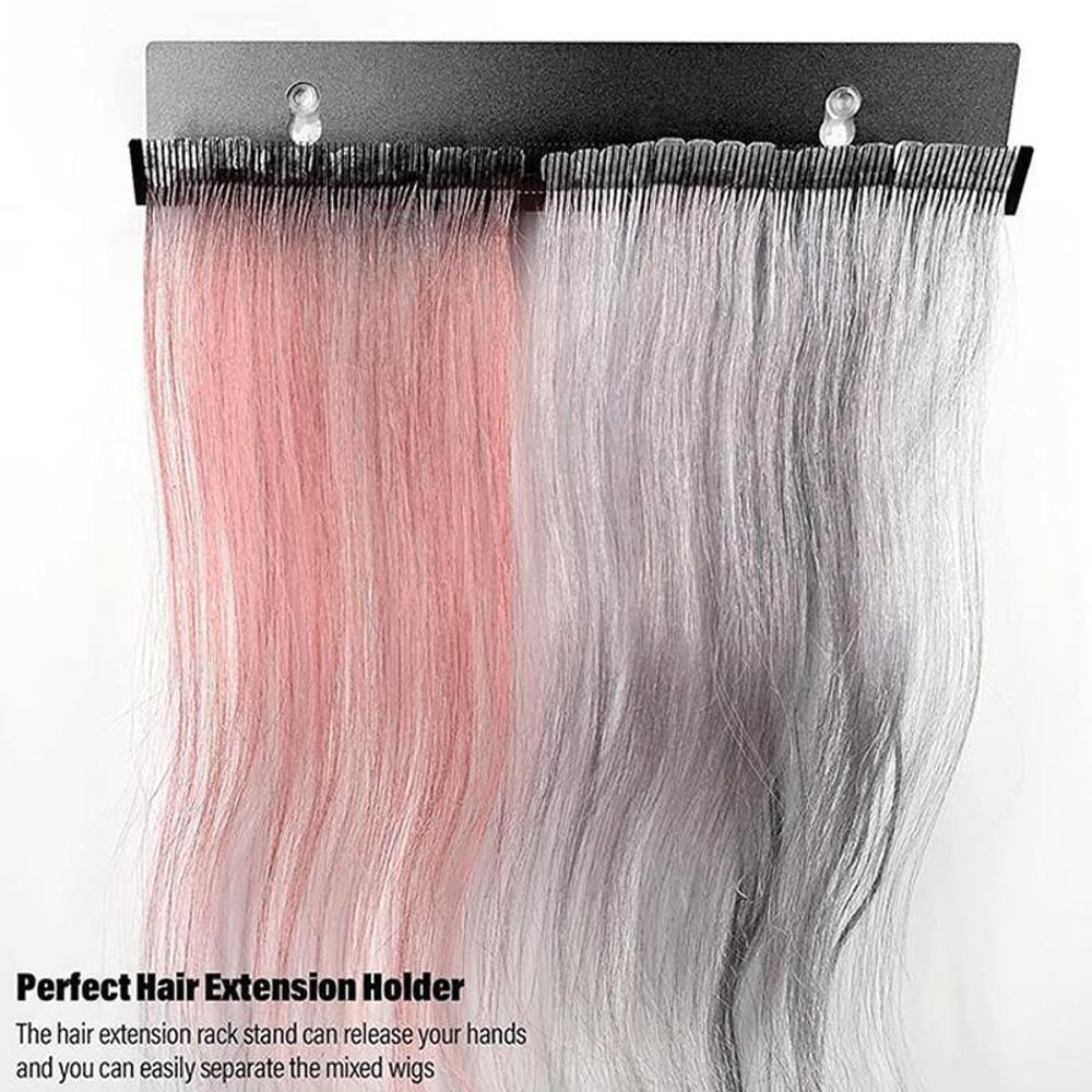 Wall Mounted Metal Wig Stand for Styling Storage Durable Hair Extension Holder Rack