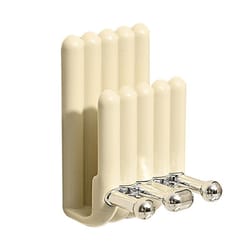 wall mounted electric toothbrush holder with mouthwash cup rack space saving bathroom organizer cream