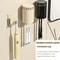 Wall Mounted Electric Toothbrush Holder with Mouthwash Cup Rack Space Saving Bathroom Organizer Cream