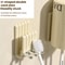 Wall Mounted Electric Toothbrush Holder with Mouthwash Cup Rack Space Saving Bathroom Organizer Cream