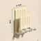 Wall Mounted Electric Toothbrush Holder with Mouthwash Cup Rack Space Saving Bathroom Organizer Cream