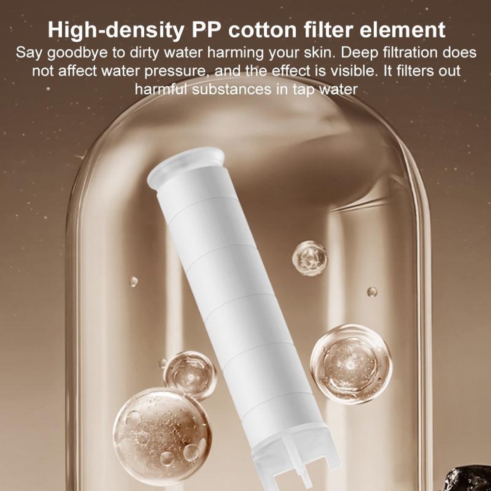 Pressurized Spray Gun Filter Shower Head with One-Touch Water Stop, Multifunctional Handheld Bathroom